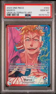 Singles Graded - 2024 ONE PIECE TWO LEGENDS 002 MARCO ALTERNATE ART