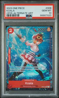 Sngles Graded - 2023 ONE PIECE AWAKENING OF THE NEW ERA 006 KOALA ALTERNATE ART