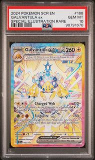 Singles Graded - 2024 POKEMON SCR EN-STELLAR CROWN 168 GALVANTULA EX SPECIAL ILLUSTRATION RARE