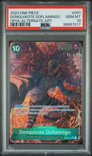 Singles Graded - 2023 ONE PIECE KINGDOMS OF INTRIGUE 031 DONQUIXOTE DOFLAMINGO ALTERNATE ART