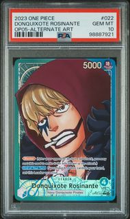 Singles Graded - 2023 ONE PIECE AWAKENING OF THE NEW ERA 022 DONQUIXOTE ROSINANTE ALTERNATE ART