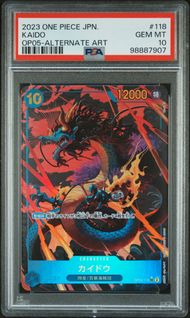 Singles Graded - 2023 ONE PIECE JAPANESE AWAKENING OF THE NEW ERA 118 KAIDO ALTERNATE ART