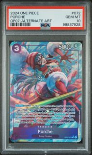 Singles Graded - 2024 ONE PIECE 500 YEARS IN THE FUTURE 072 PORCHE ALTERNATE ART