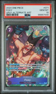 Singles Graded - 2024 ONE PIECE 500 YEARS IN THE FUTURE 071 FOXY ALTERNATE ART