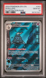 Singles Graded - 2024 POKEMON SFA EN-SHROUDED FABLE 069 DUSCLOPS ILLUSTRATION RARE