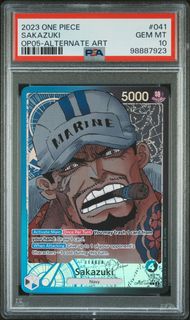 Singles Graded - 2023 ONE PIECE AWAKENING OF THE NEW ERA 041 SAKAZUKI ALTERNATE ART